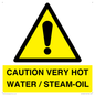 WV12625: CAUTION VERY HOT WATER / STEAM-OIL