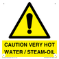 WV12625: CAUTION VERY HOT WATER / STEAM-OIL