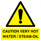 WV12625: CAUTION VERY HOT WATER / STEAM-OIL