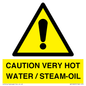WV12625: CAUTION VERY HOT WATER / STEAM-OIL