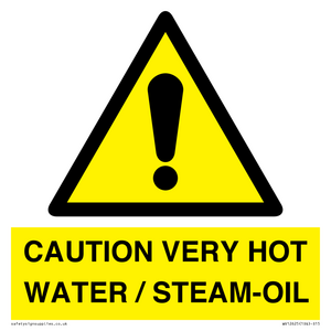 WV12625: CAUTION VERY HOT WATER / STEAM-OIL