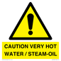 WV12625: CAUTION VERY HOT WATER / STEAM-OIL