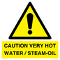 WV12625: CAUTION VERY HOT WATER / STEAM-OIL