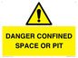 WV12627: DANGER CONFINED SPACE OR PIT