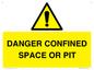 WV12627: DANGER CONFINED SPACE OR PIT
