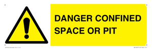 WV12627: DANGER CONFINED SPACE OR PIT