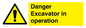 WV12760: Danger Excavator in operation