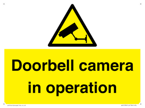 WV12780: Doorbell camera in operation