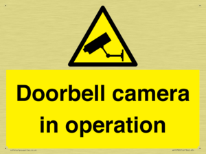 WV12780: Doorbell camera in operation
