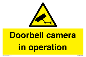 WV12780: Doorbell camera in operation