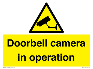 WV12780: Doorbell camera in operation