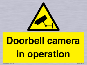 WV12780: Doorbell camera in operation