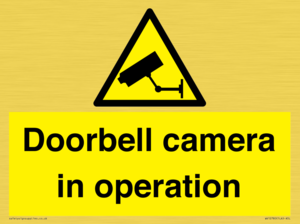 WV12780: Doorbell camera in operation