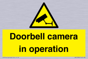 WV12780: Doorbell camera in operation