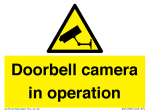 WV12780: Doorbell camera in operation