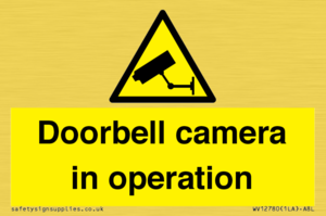 WV12780: Doorbell camera in operation