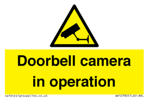WV12780: Doorbell camera in operation
