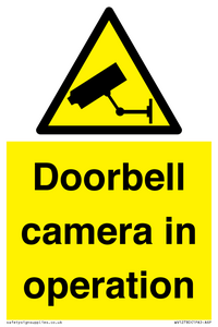 WV12780: Doorbell camera in operation