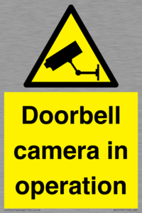 WV12780: Doorbell camera in operation