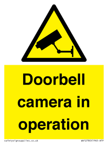 WV12780: Doorbell camera in operation