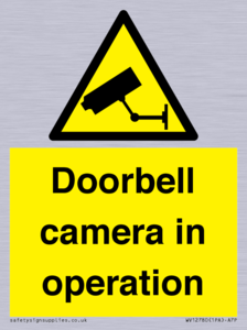 WV12780: Doorbell camera in operation