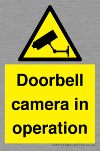 WV12780: Doorbell camera in operation