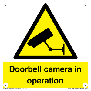 WV12780: Doorbell camera in operation