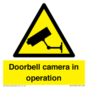 WV12780: Doorbell camera in operation