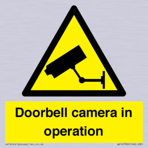 WV12780: Doorbell camera in operation