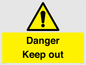 WV12808: Danger Keep out