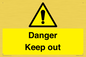 WV12808: Danger Keep out