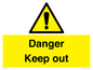WV12808: Danger Keep out