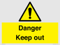 WV12808: Danger Keep out