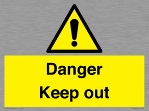 WV12808: Danger Keep out