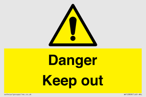 WV12808: Danger Keep out