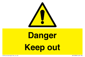 WV12808: Danger Keep out