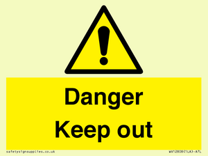 WV12808: Danger Keep out