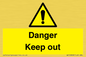 WV12808: Danger Keep out