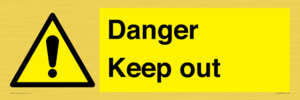 WV12808: Danger Keep out