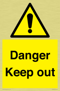 WV12808: Danger Keep out