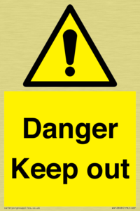 WV12808: Danger Keep out