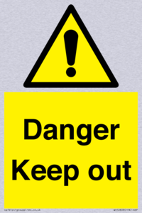 WV12808: Danger Keep out