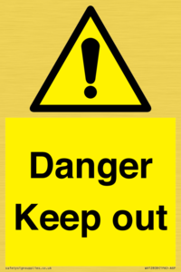 WV12808: Danger Keep out