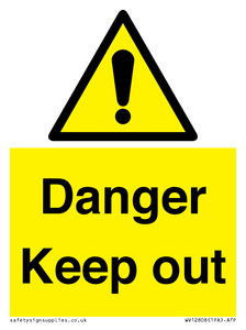 WV12808: Danger Keep out