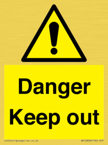 WV12808: Danger Keep out