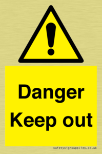 WV12808: Danger Keep out