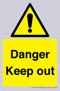 WV12808: Danger Keep out