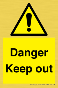 WV12808: Danger Keep out