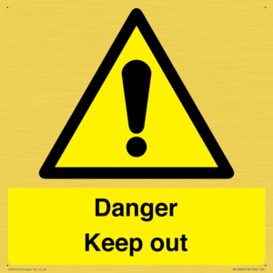 WV12808: Danger Keep out