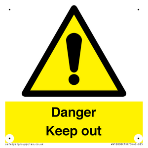 WV12808: Danger Keep out